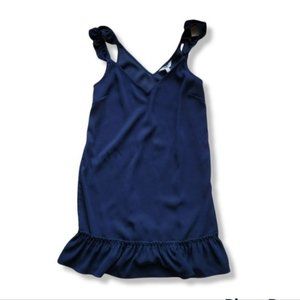 NWT BB  Dakota Sleeveless Navy Ruffle mini cocktail dress